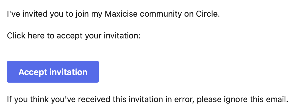 Accept Invitation